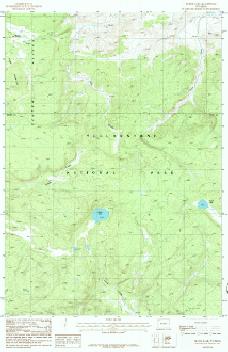 USGS Beach Lake, WY 1:24,000 Map