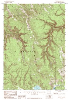 USGS Cook Peak, WY 1:24,000 Map