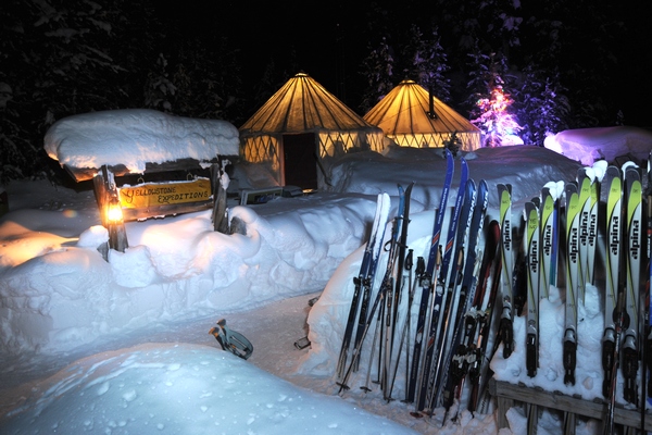 Skis and Snowshoes are available at the 'Yurt Camp'